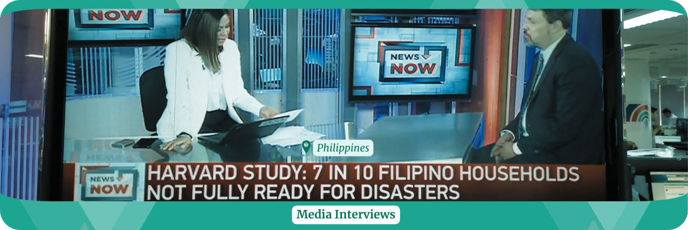 HHI RC's Vincenzo Bollettino in a TV interview in the Philippines