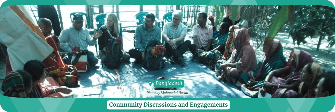 HHI RC's discussion with local community members in Bangladesh