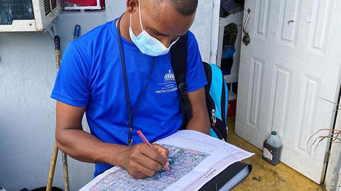 Man with map