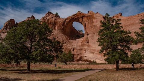 Window Rock in Navajo Nation, AZ