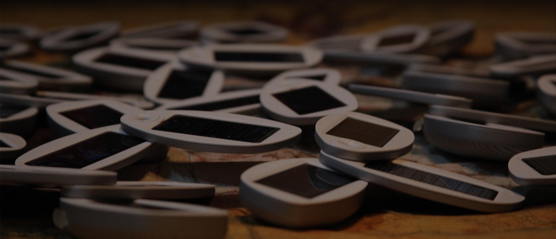 obscure photo of metal rings