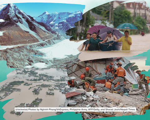 Photos by Nghinh Phong/VnExpress, Philippine Army, AFP/Getty, and Sharad Joshi/Nepali Times